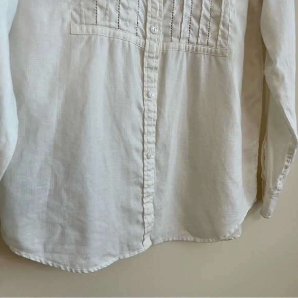 Ralph Lauren Vintage Linen Button Down Blouse - Picture 3 of 7